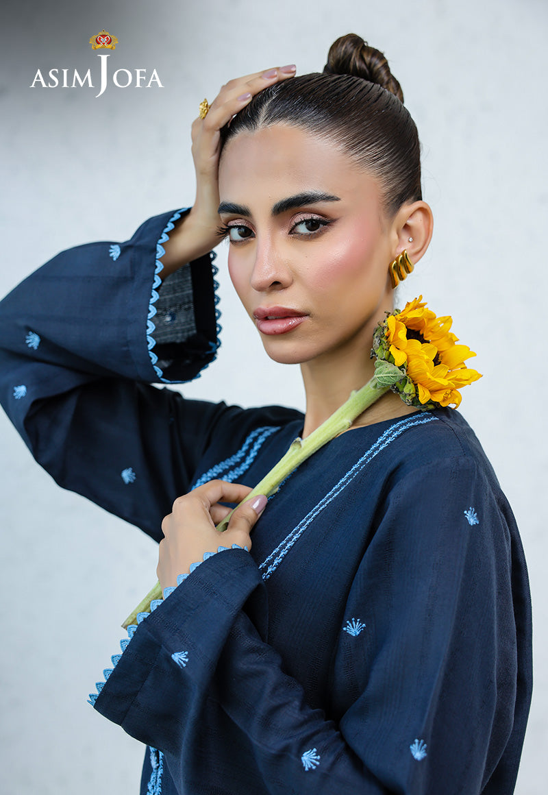 AJPB-233 EMBROIDERED SIGNATURE LAWN STITCHED 2PCS