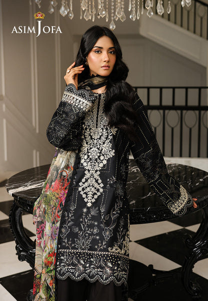 AJMCH-12 EMBROIDERED LAWN UNSTITCHED 3 PCS