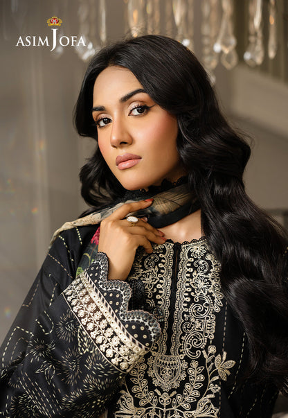 AJMCH-12 EMBROIDERED LAWN UNSTITCHED 3 PCS
