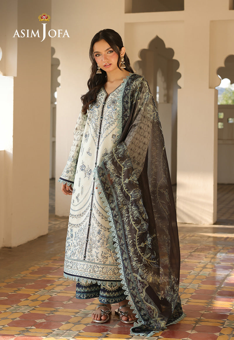 AJUBF-10 EMBROIDERED JACQUARD 3 PCS