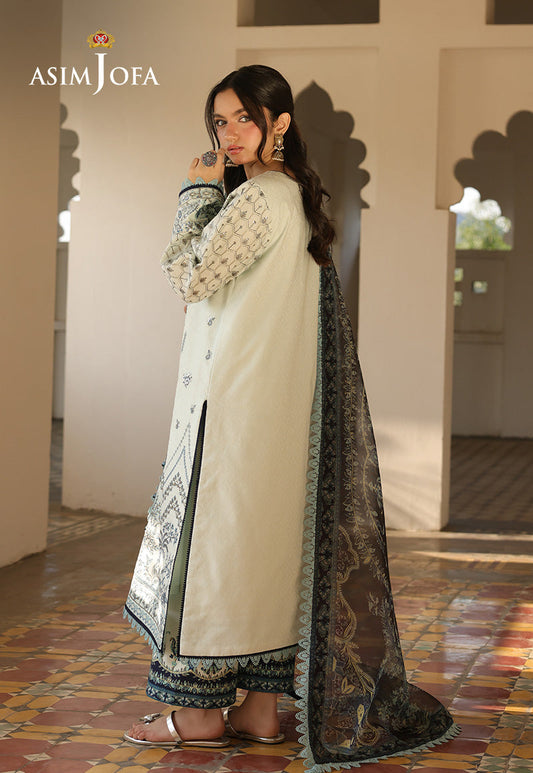 AJUBF-10 EMBROIDERED JACQUARD 3 PCS