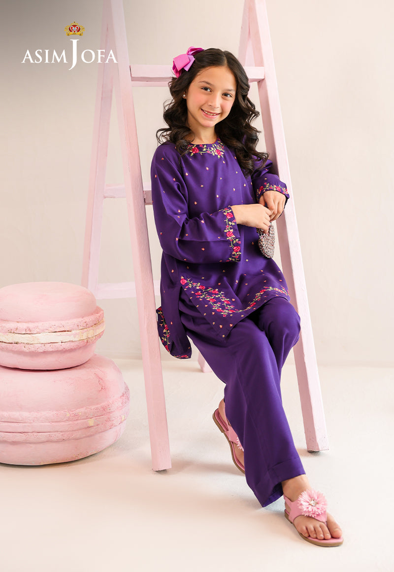 AJKLP-01 Embroidered Lawn Silk Stitched 2 Pcs