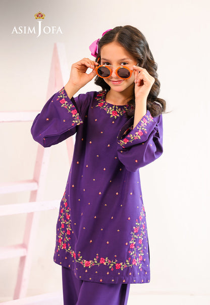 AJKLP-01 Embroidered Lawn Silk Stitched 2 Pcs