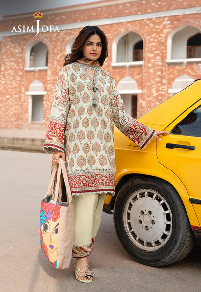AJUBF-65 DIGITAL PRINTED LAWN 3 PCS