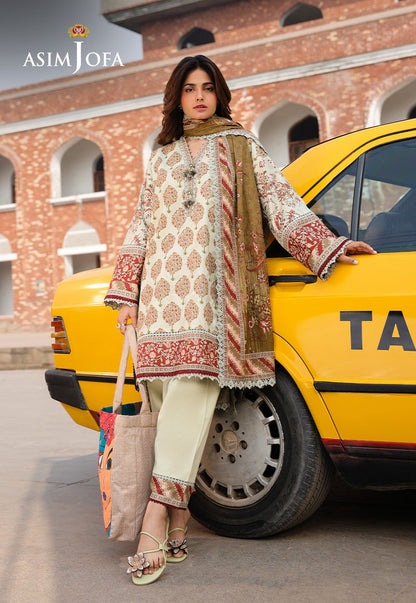 AJUBF-65 DIGITAL PRINTED LAWN 3 PCS