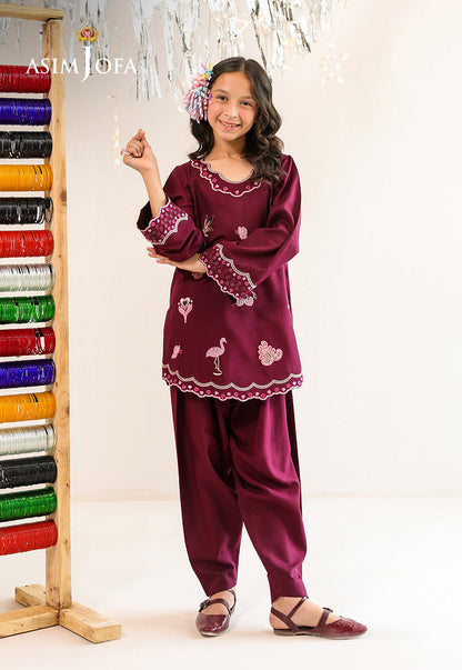 AJKLP-03 Embroidered Lawn Silk Stitched 2 Pcs