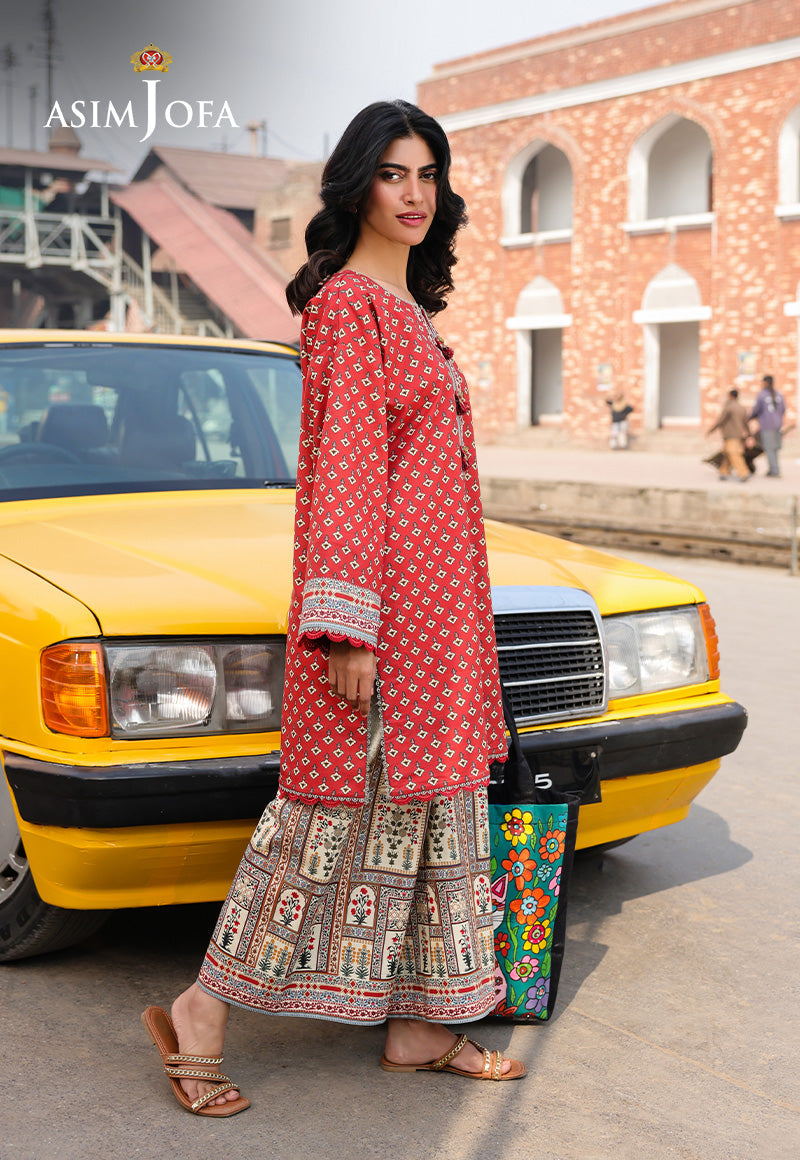 AJUBF-62 DIGITAL PRINTED LAWN 2 PCS