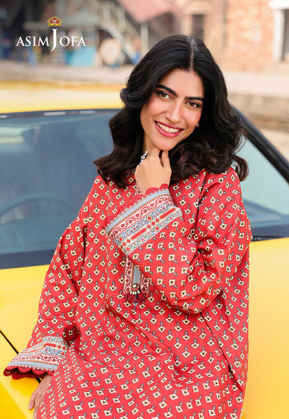 AJUBF-62 DIGITAL PRINTED LAWN 2 PCS