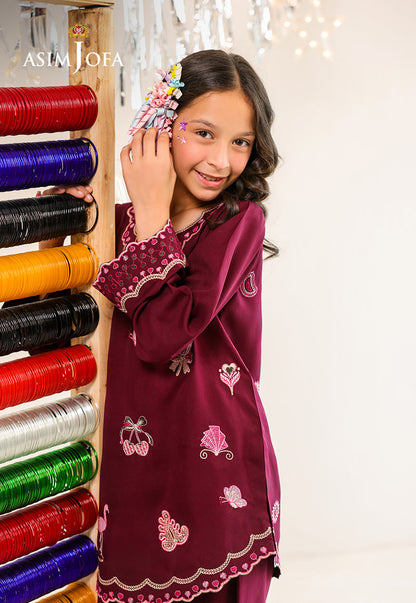 AJKLP-03 Embroidered Lawn Silk Stitched 2 Pcs