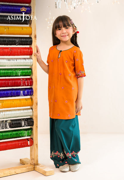 AJKLP-07 Embroidered Exclusive Silk Stitched 2 Pcs