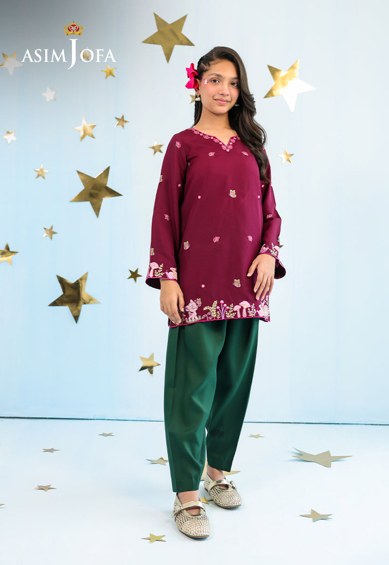 AJKLP-02 Embroidered Lawn Silk Stitched 2 Pcs