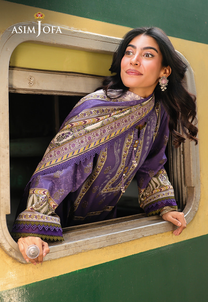 AJUBF-63 DIGITAL PRINTED LAWN 3 PCS