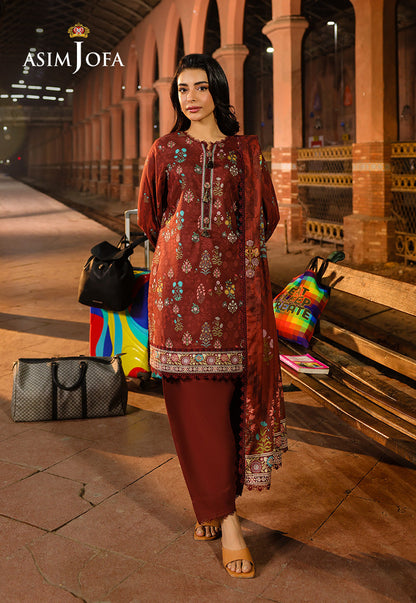 AJUBF-86 DIGITAL PRINTED LAWN 3 PCS