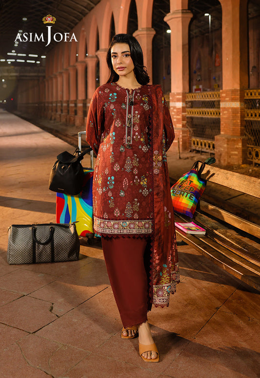 AJUBF-86 DIGITAL PRINTED LAWN 3 PCS