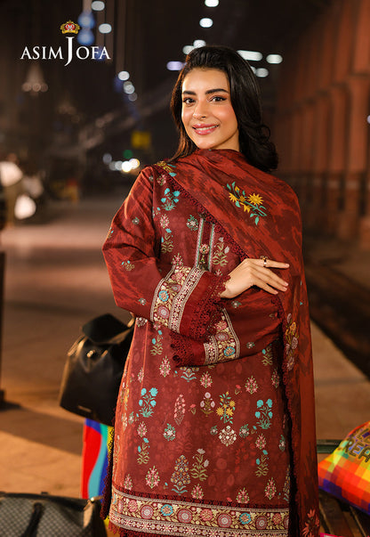 AJUBF-86 DIGITAL PRINTED LAWN 3 PCS
