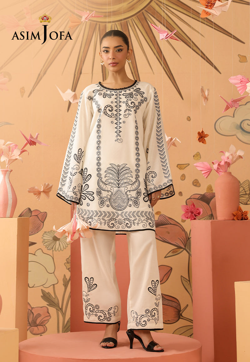 AJBPM-01 Embroidered Lawn Stitched 2pcs