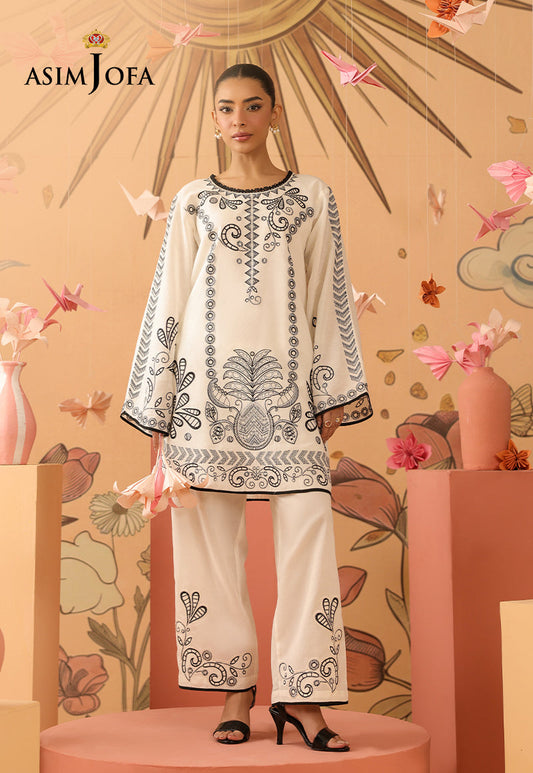 AJBPM-01 Embroidered Lawn Stitched 2pcs