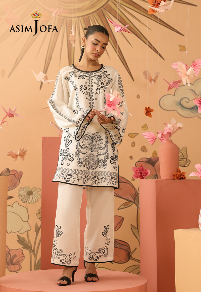 AJBPM-01 Embroidered Lawn Stitched 2pcs