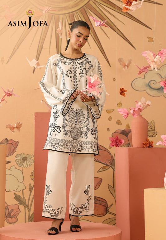 AJBPM-01 Embroidered Lawn Stitched 2pcs