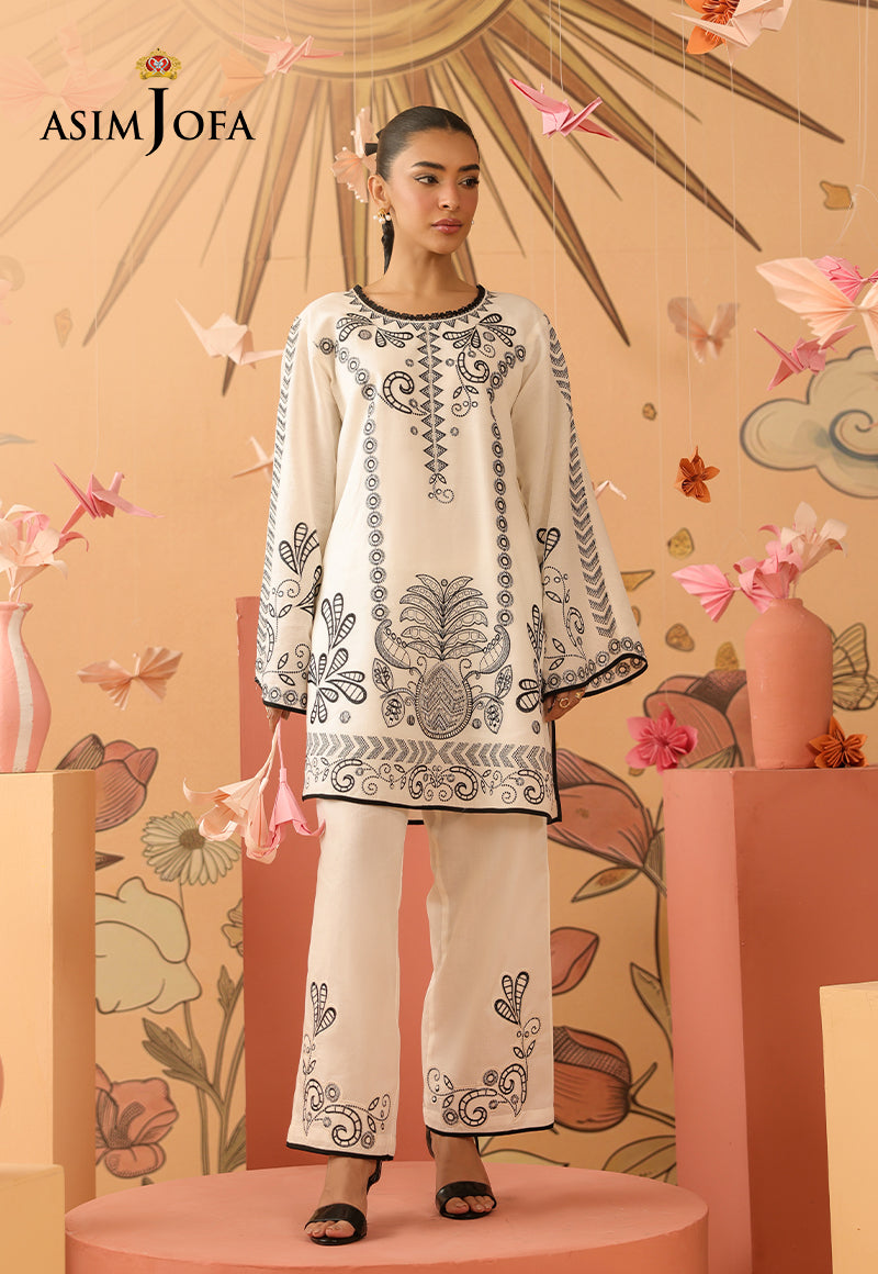 AJBPM-01 Embroidered Lawn Stitched 2pcs