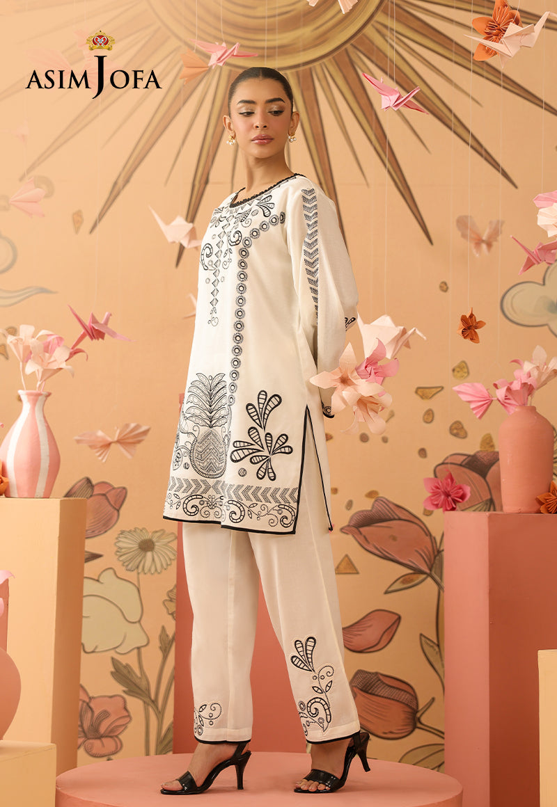 AJBPM-01 Embroidered Lawn Stitched 2pcs
