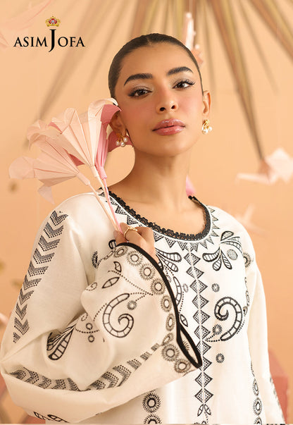 AJBPM-01 Embroidered Lawn Stitched 2pcs
