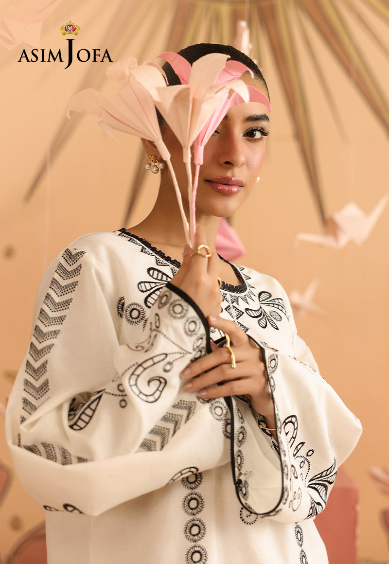 AJBPM-01 Embroidered Lawn Stitched 2pcs