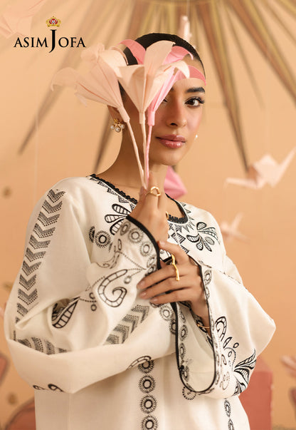 AJBPM-01 Embroidered Lawn Stitched 2pcs