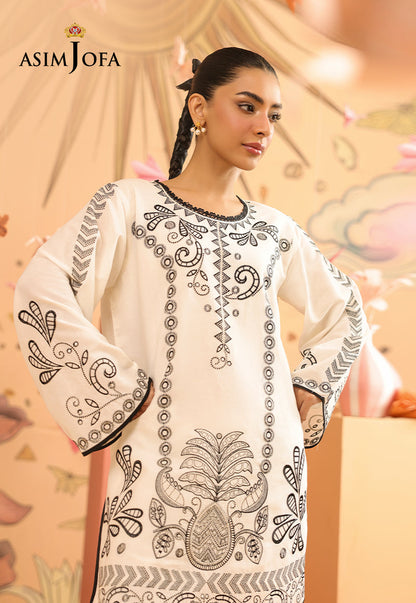 AJBPM-01 Embroidered Lawn Stitched 2pcs
