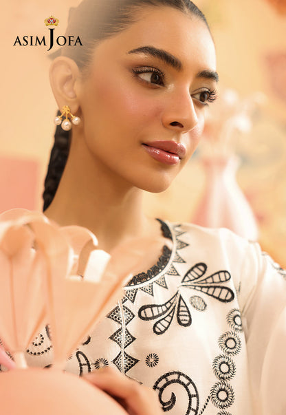 AJBPM-01 Embroidered Lawn Stitched 2pcs