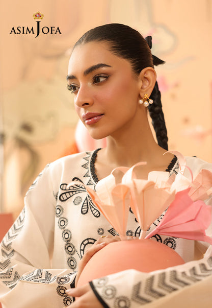 AJBPM-01 Embroidered Lawn Stitched 2pcs