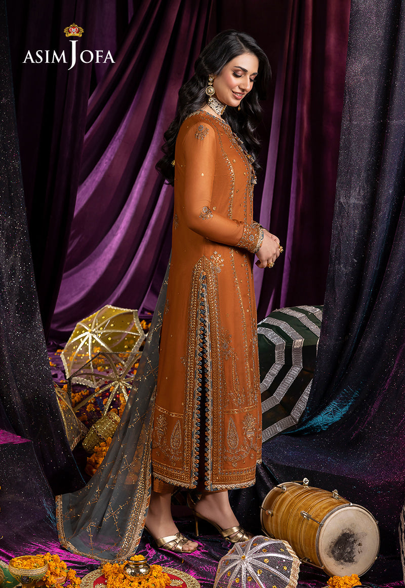 AJDA-15 EMBROIDERED CHIFFON 3 PCS