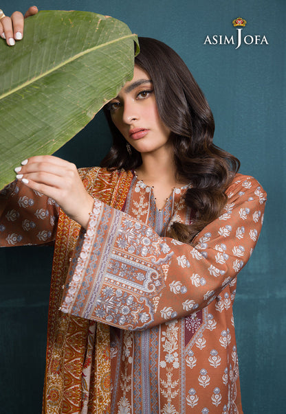 AJGR-14 PRINTED SWISS LAWN 3 PCS
