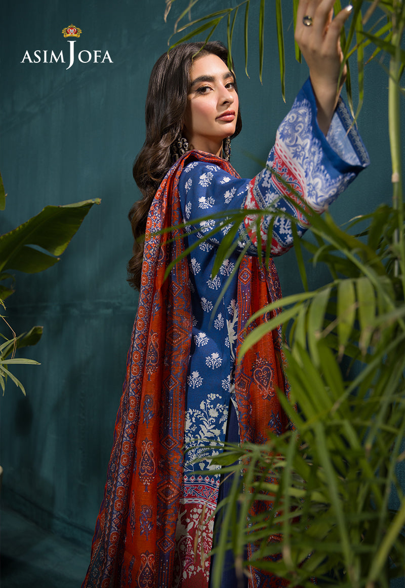 AJGR-15 EMBROIDERED SWISS LAWN 3 PCS