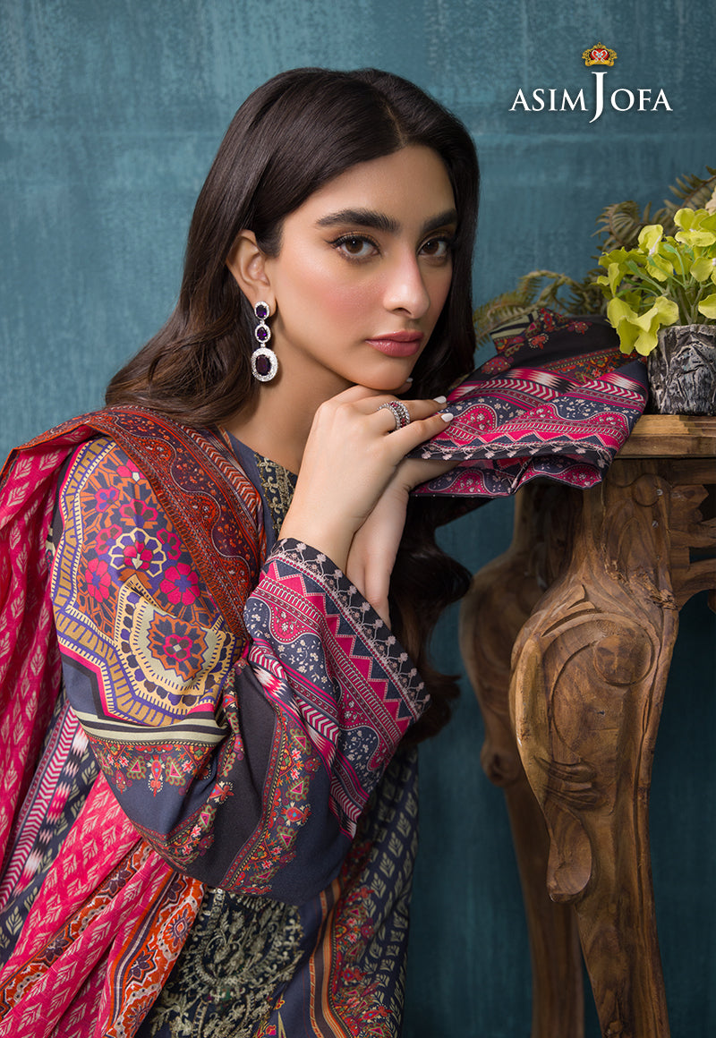 AJGR-12 PRINTED SWISS LAWN 3 PCS