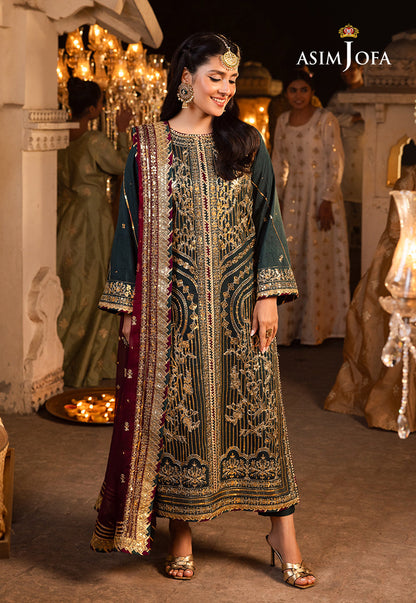 AJSH-20 EMBROIDERED RAW SILK 3 PCS