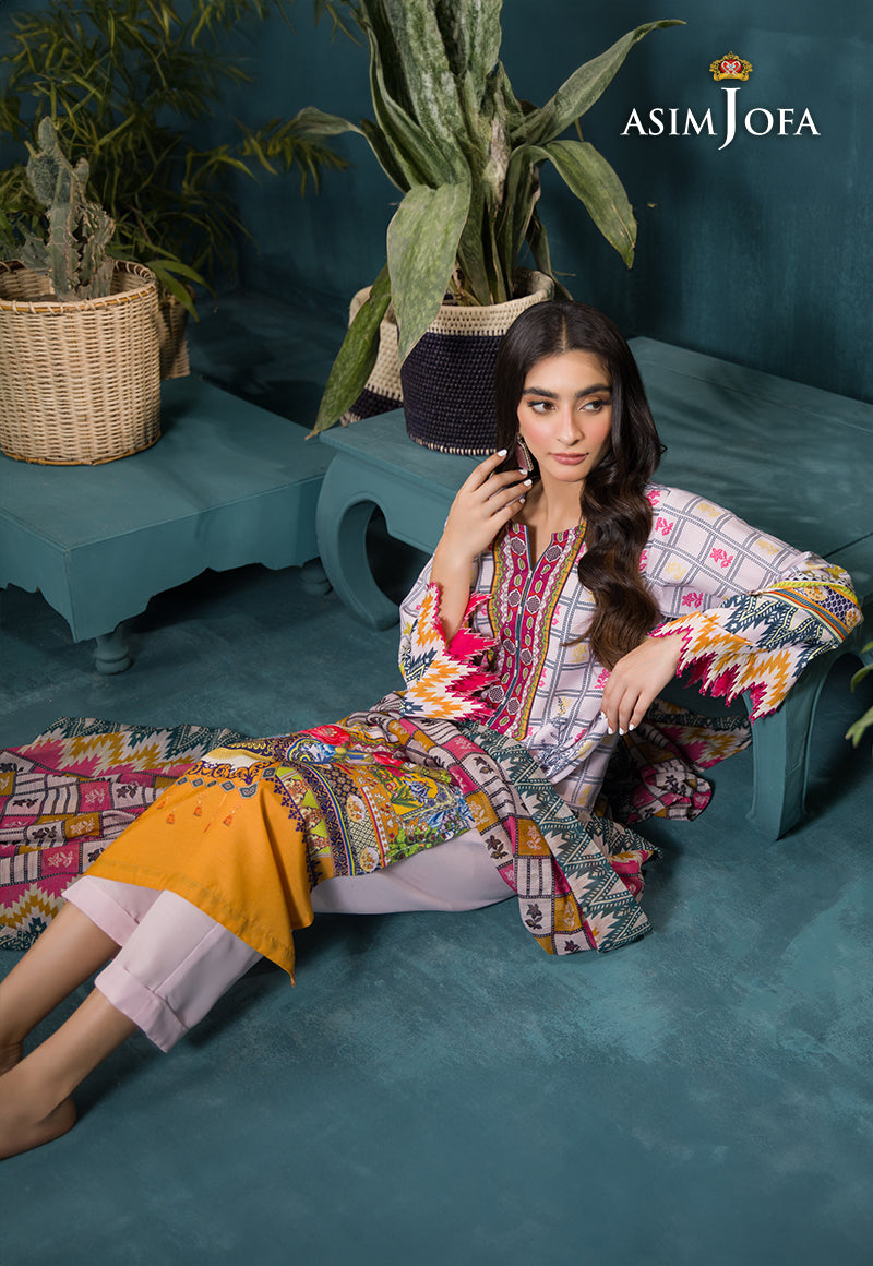 AJGR-10 PRINTED SWISS LAWN 3 PCS