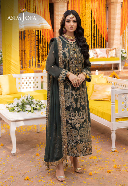 AJDAP-12 EMBROIDERED PAPER COTTON STITCHED 3 PCS