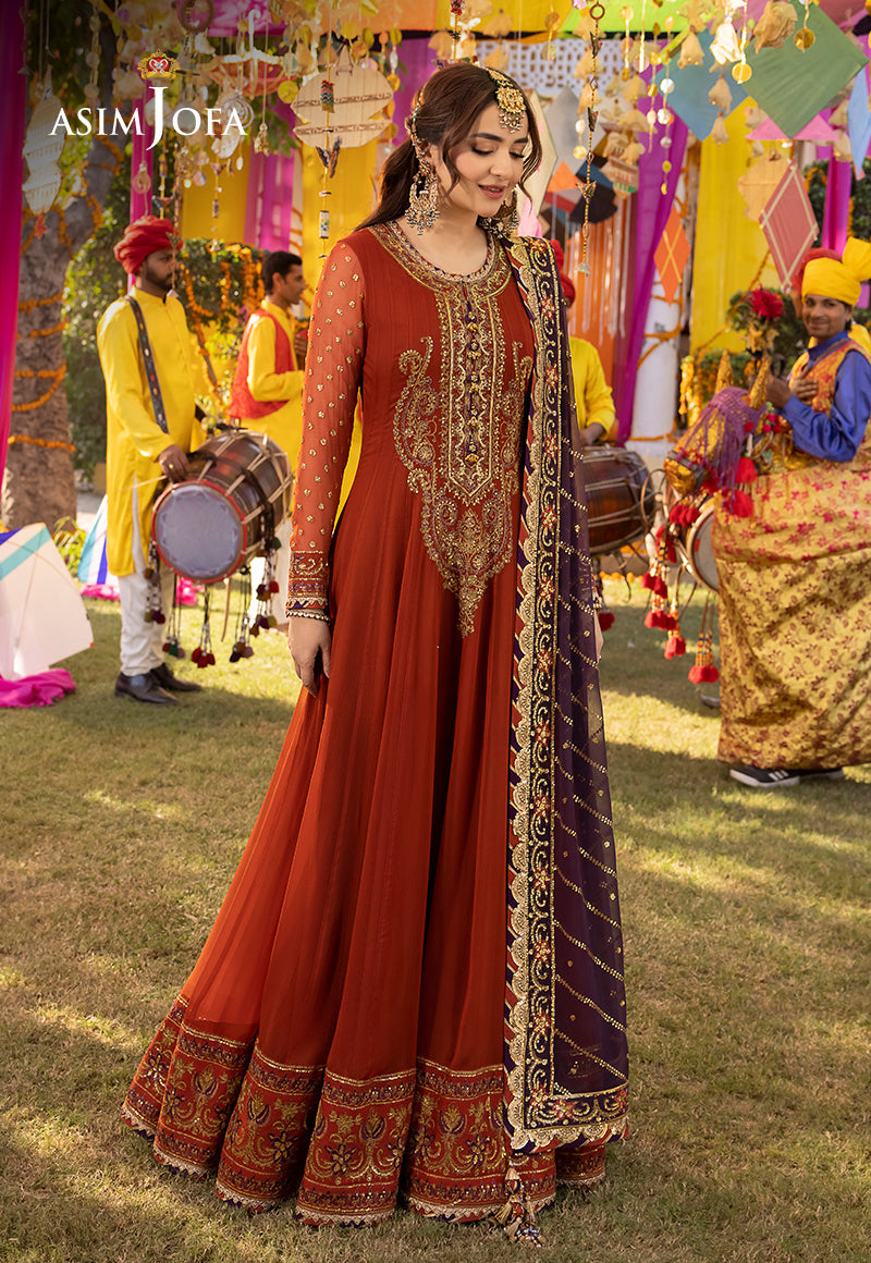AJDA-19 EMBROIDERED CHIFFON 2 PCS