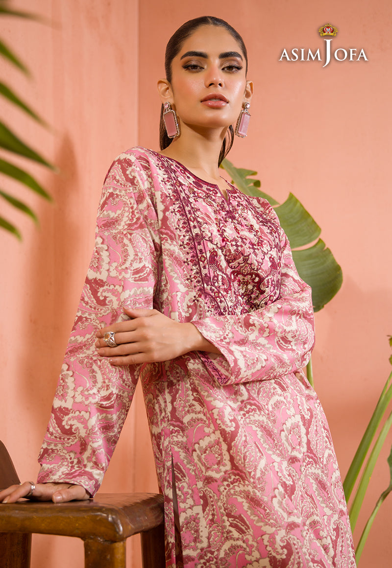 AJGR-03 EMBROIDERED COTTON SILK 1 PC