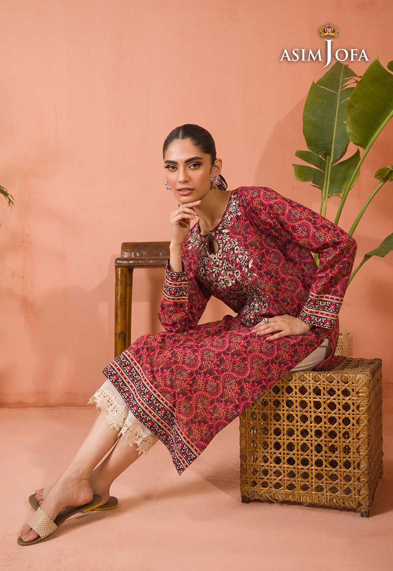 AJGR-04 EMBROIDERED COTTON SILK 1 PC