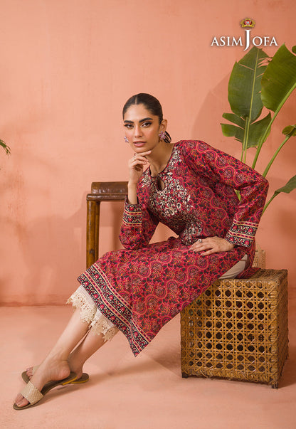 AJGR-04 EMBROIDERED COTTON SILK 1 PC
