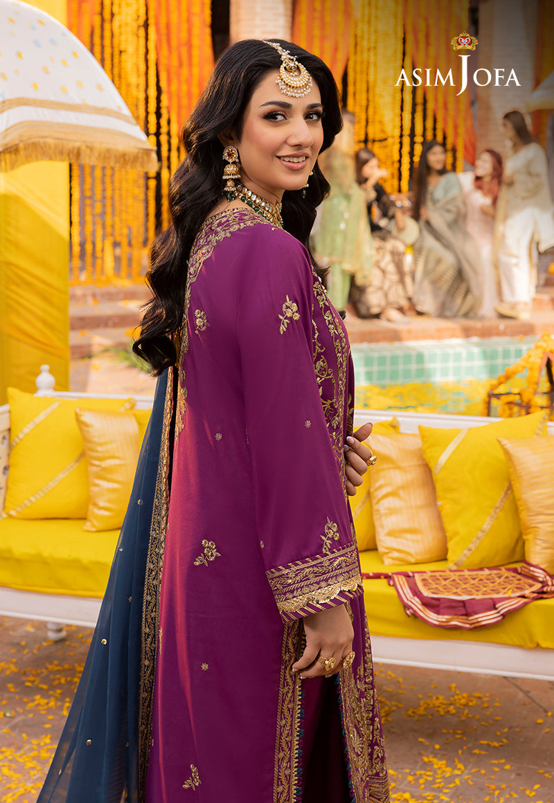 AJDA-07 EMBROIDERED LAWN SILK 3 PCS