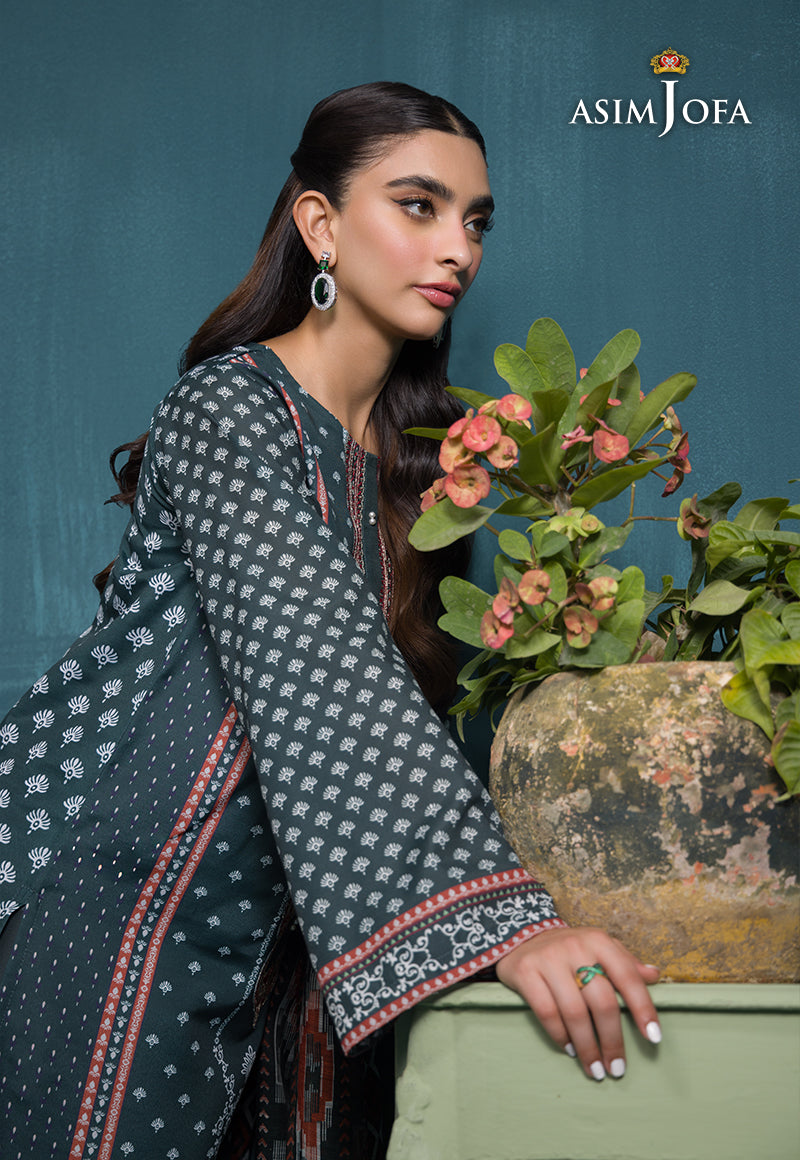 AJGR-11 PRINTED SWISS LAWN 3 PCS