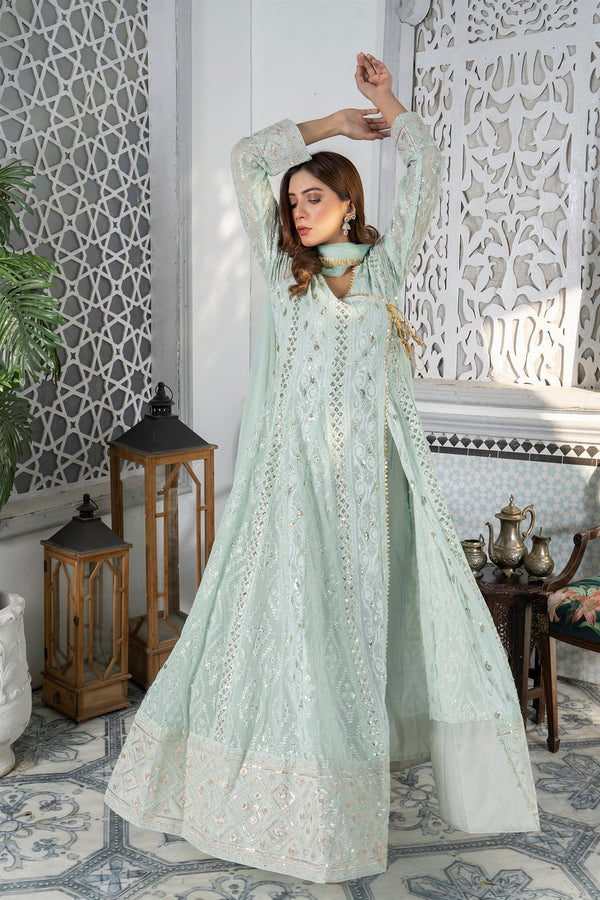 Manahils Stitched Formals Kurti 099