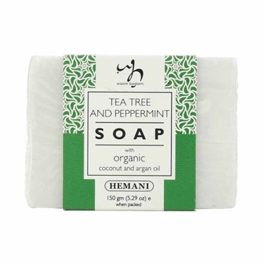 Soap with Organic Argan & Coconut Oil - Tea Tree & Peppermint