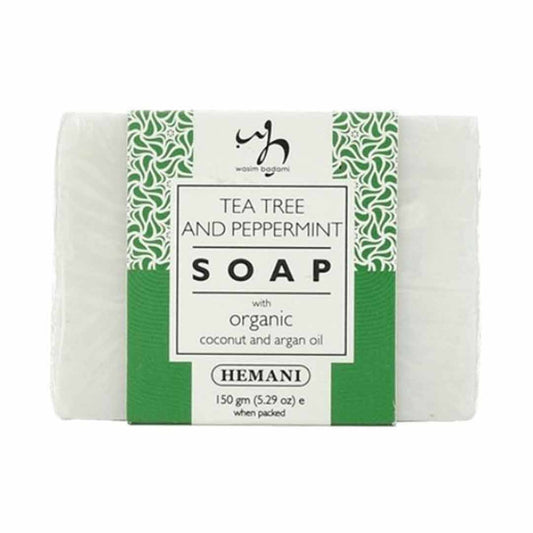 Soap with Organic Argan & Coconut Oil - Tea Tree & Peppermint