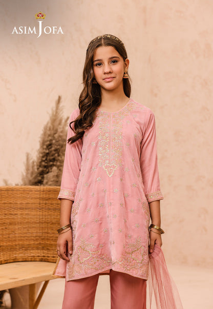 AJKV-09 EMBROIDERED VELVET 3 PCS