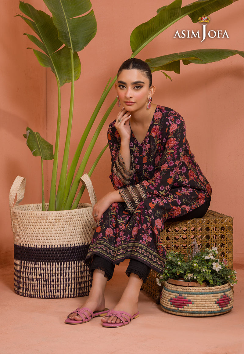 AJGR-02 PRINTED COTTON SILK 1 PC