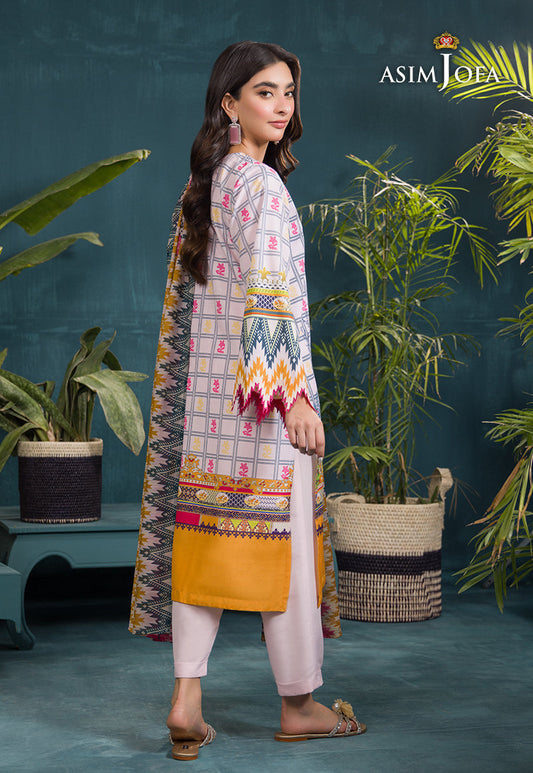 AJGR-10 PRINTED SWISS LAWN 3 PCS